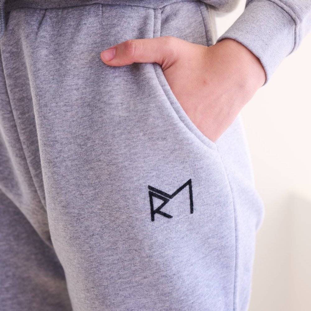 Revive Loungewear. Two Piece Lounge Set, Crewneck Sweatshirt and Jogger - Black - Picture 10 of 11